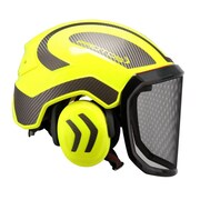 PFANNER Protos Integral ARBORIST Helmet - Hi-Viz Yellow & Carbon PROTOS-NYCB